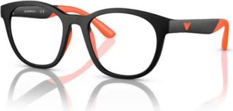 Emporio Armani Ek 4001 Optisch Montuur - unisex - Brillen - Zwart - 47 MM - Leer - Accessoires