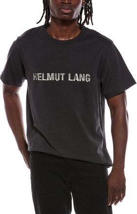 Helmut Lang Plaid Check Logo T-Shirt