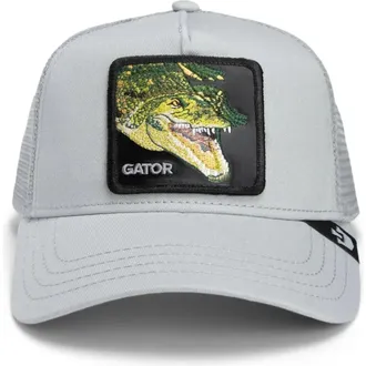 Goorin Brothers Hats & Caps, male, Gray, ONE SIZE, Animal Swamp Monster Trucker Cap Grey