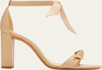 Alexandre Birman Clarita Leather Ankle-Tie Sandals