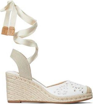 Ralph Lauren PAISLEE EYELET NAPPA LEATHER ESPADRILLE