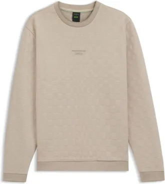 BOSS Porsche x sweatshirt with Pasha check jacquard