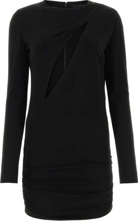 Versace Dames, Jurken, Zwart, Maat: XS Viscose