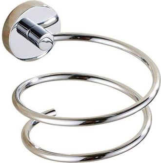 OEM Soporte De Pared Cromado Para Secador De Pelo, Soporte De Acero Inoxidable Para Secador De Pelo, Accesorios De Ba&ntilde;o, Base De Cobre, Alta Calidad