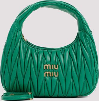 Miu Miu Small Wander Matelass&eacute; Hobo-tas