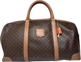 Celine Pre-owned Leren Weekendtas - Dames - Vintage Weekendtas - Bruin - ONE Size - Leer - Vintage