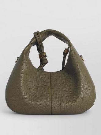 Ganni eco leather mini hobo bag top handle