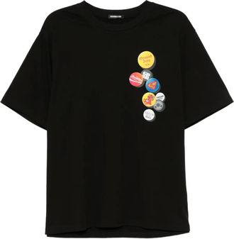 Ground-Zero T-shirt met print - Zwart