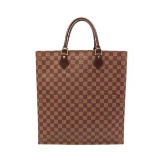 Louis Vuitton Pre-owned Sac Plat Damier Ebene Tote Bag - Pre-owned - Mujer - Marr&oacute;n - ONE SIZE