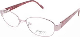 Signature Unisex Pink Rectangular Eyeglass Frames Pn110Pink53