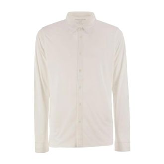 Majestic Filatures Heren, Overhemden, Wit, Maat: XL Leer