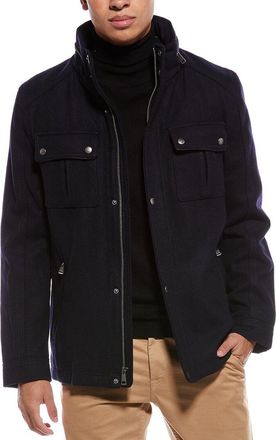 Cole Haan Melton Wool-Blend Coat