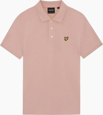Lyle & Scott Mens Lyle & Scott Plain Polo Shirt Pink Grapefruit - Size: 40