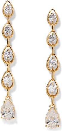 Nadri It Girl Linear Drop Earrings in Gold at Nordstrom