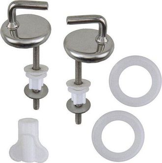 No Brand Asiento De Inodoro Con Bisagras De Acero Inoxidable - Asiento De Inodoro Abatible - Accesorios De Asiento De Alta Resistencia