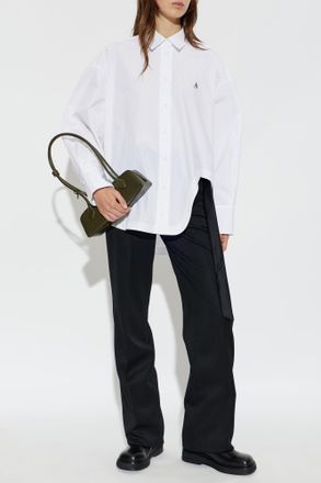 The Attico Shirt With Slit, Womens, White