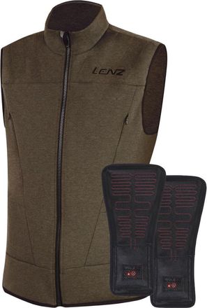 Lenz Heat 2.0+Pair of Heat Pad Vest S Brown