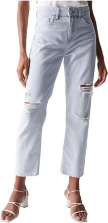 Salsa Cropped Jeans - Dames - Cropped Jeans - Blauw - W26 - Denim - Jeans
