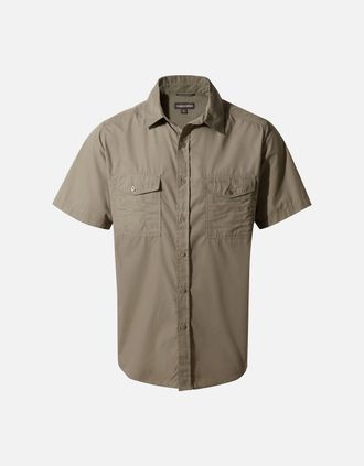 Craghoppers Mens Craghoppers Mens Kiwi Short-Sleeved Shirt - Grey - Size: Regular/36