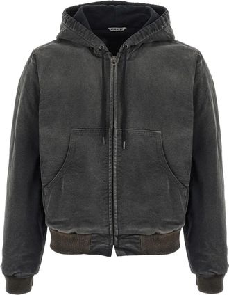 Auralee Hoodie met trekkoord - Grijs