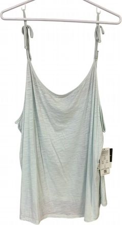 Eddie Bauer Womens Gatecheck Tie Strap Tank Top - Plus In Pale Mint Green
