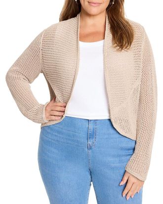 Nic+Zoe Nic+Zoe Plus Mesh Cocoon Cardigan
