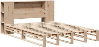 vidaXL Bookcase Bed without Mattress 160x200 cm Solid Wood vidaXL