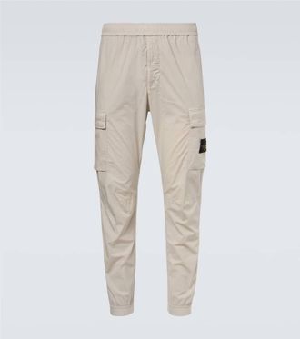 Stone Island Compass cotton-blend cargo pants
