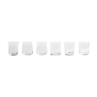 BITOSSI HOME Set of 6 Transparent Texture Tumblers