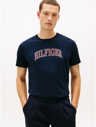 Tommy Hilfiger Mens Hilfiger Arch Logo T-Shirt - Navy - XXXL