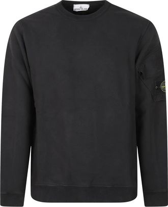 Stone Island Felpa Girocollo - - Sweatshirts & Hoodies - Uomo - Nero - M