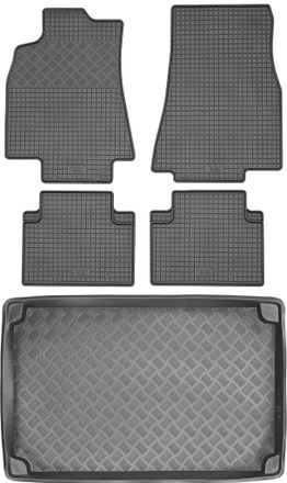 OEM Juego De Alfombrillas De Goma Para Coche Y Maletero Para Mercedes Clase A W169 Hatchback (2004-2012)