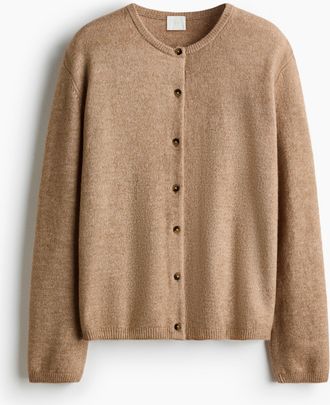 H&M Cardigan in lockerer Passform - Beige