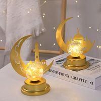 OEM L&aacute;mpara De Noche Led Luna M&aacute;gica, L&aacute;mpara Galaxia, L&aacute;mpara De Mesa 3d De Hierro Forjado Hecha A Mano, Decoraci&oacute;n Del Hogar - Crezuo