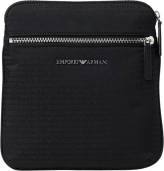 Emporio Armani Heren, Tassen, Zwart, Maat: ONE Size Nylon