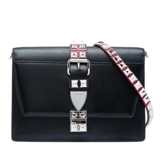 Prada Pre-owned Leather prada-bags - Dames - Pre-owned - Zwart - Maat: ONE Size Leer