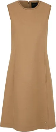 Marc Cain Walk Dress - Dames - Zomerkleedjes - Bruin - 2XL - Wol - Kleedjes