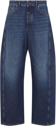 Givenchy High-Waisted Wide Leg Jeans - male - Givenchy - Loose Fit Jeans - Blue - W33 - Jeans