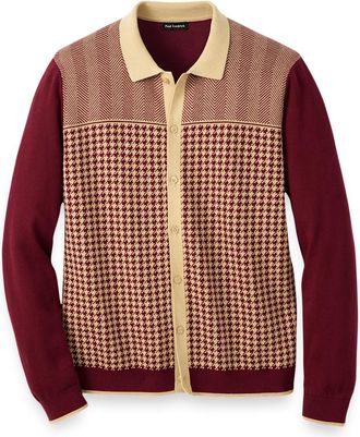 Paul Fredrick Cotton Button Front Polo