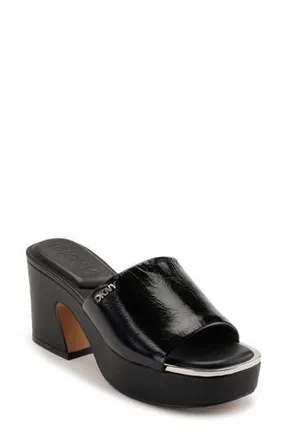 DKNY Desirae Platform Sandal in Black at Nordstrom Rack, Size 7.5