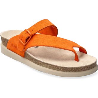 Mephisto Helen Toe Loop Sandal in Burnt Orange at Nordstrom Rack, Size 5
