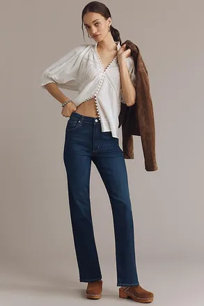 Citizens Of Humanity Caia High-Rise Slim Straight-Leg Jeans