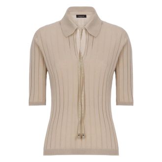 Fabiana Filippi Dames, Truien, Beige, Maat: M Wol