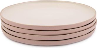 Jamie Oliver Big Love Perfect - Platos De Gres Moteados, Duraderos Y Apilables, Con Bordes Elevados, Aptos Para Lavavajillas, Microondas, Horno, Juego De 4, 27 X 2