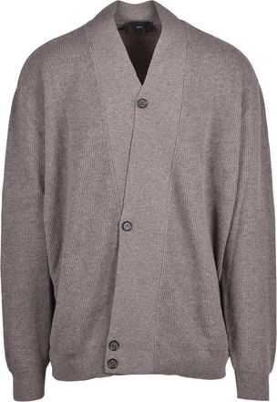 Liu Jo Beige Wool-Cashmere Asymmetric Cardigan