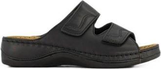 Medicus leren slippers zwart