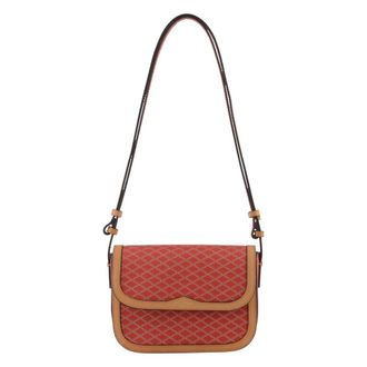 Pourchet Tassen, Dames, Rood, ONE Size, Petit port&eacute; travers &agrave; rabat