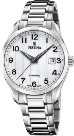 Festina Classic Sapphire Watch - Heren - Horloges - Grijs - ONE Size - Accessoires
