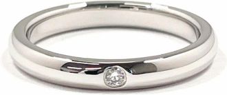 Tiffany & Co. Silver Platinum 950 Band Ring (Pre-Owned)