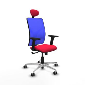Piqueras y Crespo Silla De Oficina Piqueras Y Crespo Motilla Azul Rojo Confort
